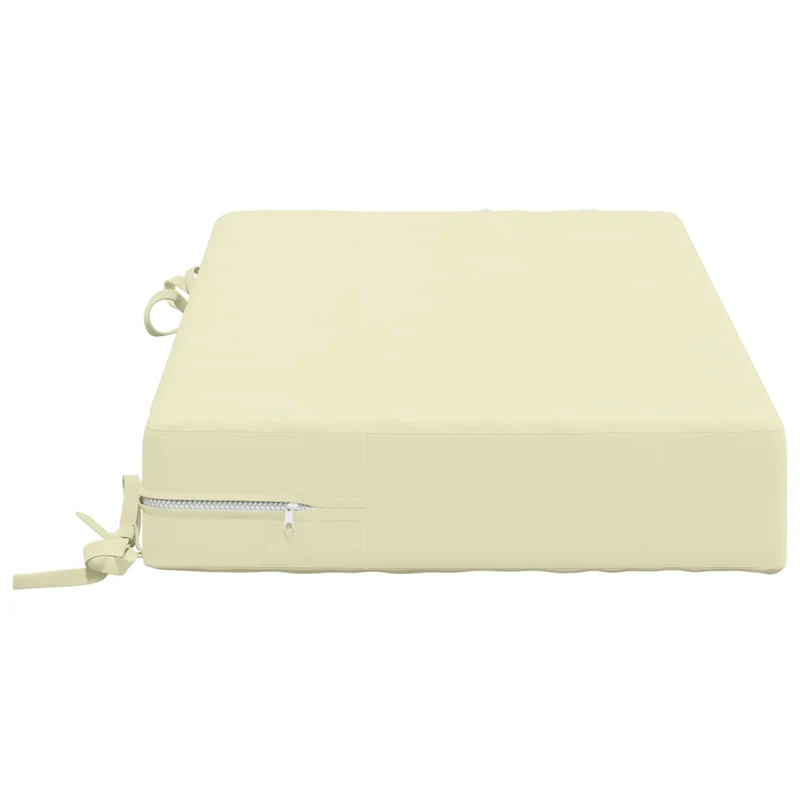 Back Cushion SOEST 100% Polyester Cream 70 x 40 x 10 cm