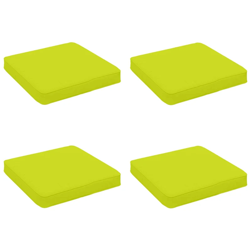 4-Piece Seat Cushions VUGHT 4 pcs 100% Polyester Bright Green