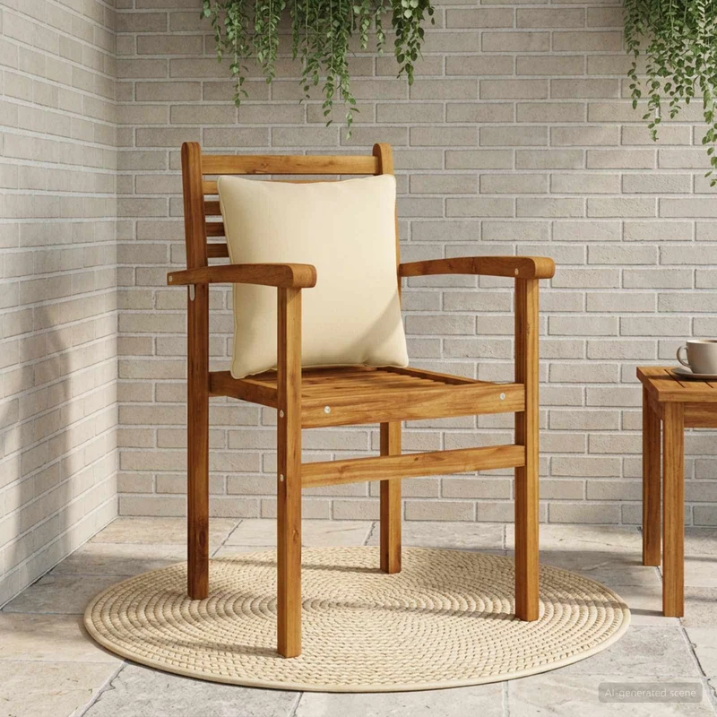 Back Cushion PUTTEN 100% Polyester Beige 40 x 40 x 15 cm