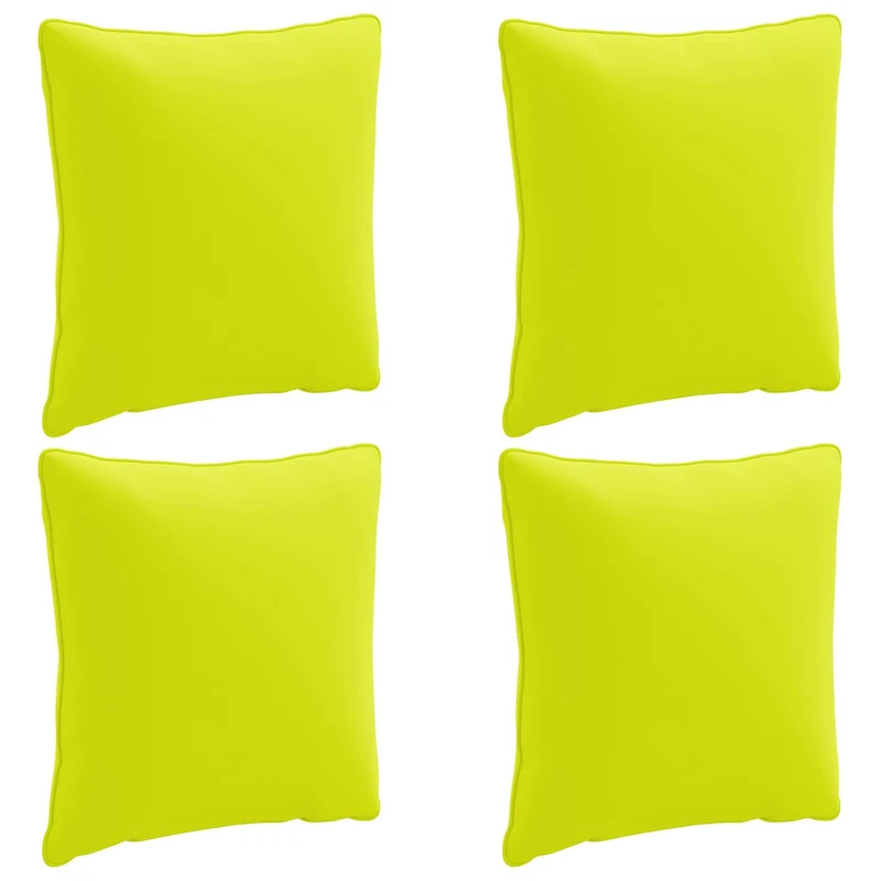 Back Cushion PUTTEN 4 pcs 100% Polyester Bright Green