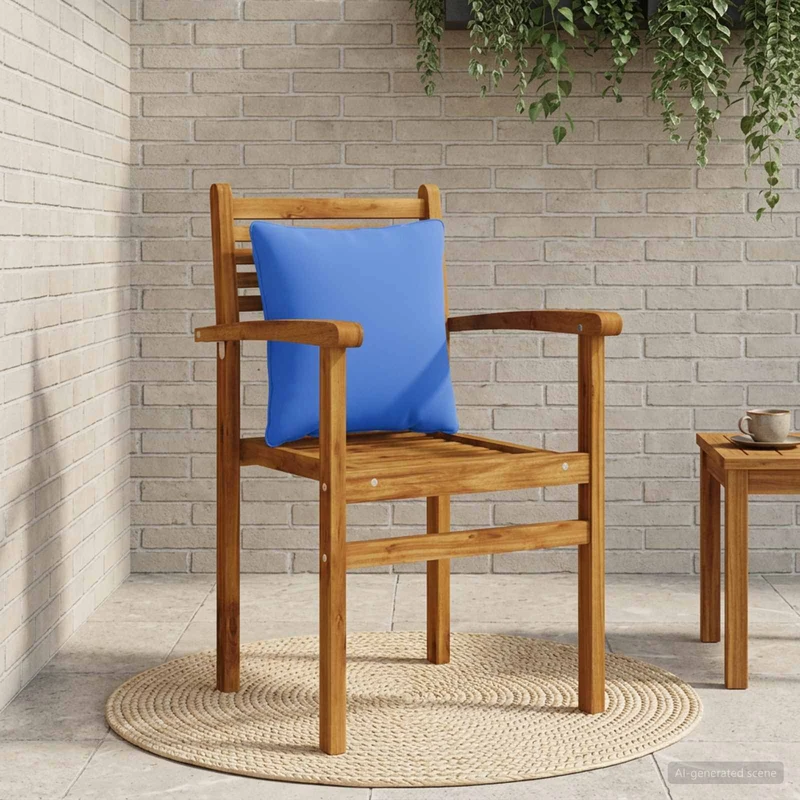Back Cushion PUTTEN 100% Polyester Royal Blue 40 x 40 x 15 cm