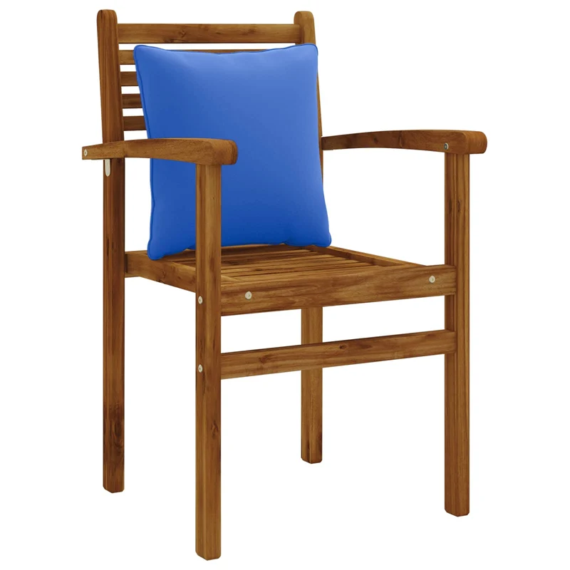 Back Cushion PUTTEN 4 pcs 100% Polyester Royal Blue
