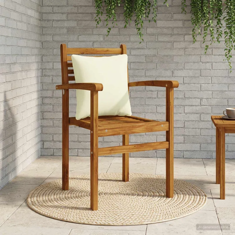 Back Cushion PUTTEN 100% Polyester Cream 40 x 40 x 15 cm