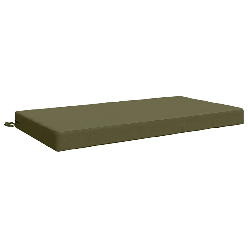 Seat Cushion SOEST 100% Polyester Olive Green 120 x 80 x 10 cm