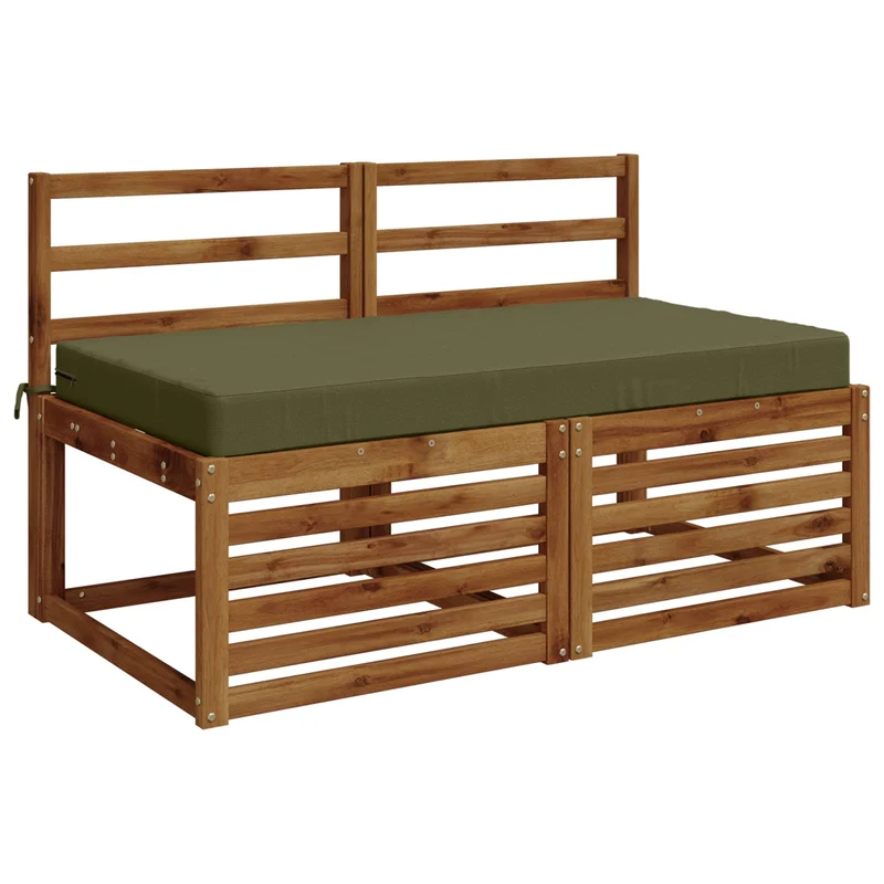 Seat Cushion SOEST 100% Polyester Olive Green 120 x 80 x 10 cm