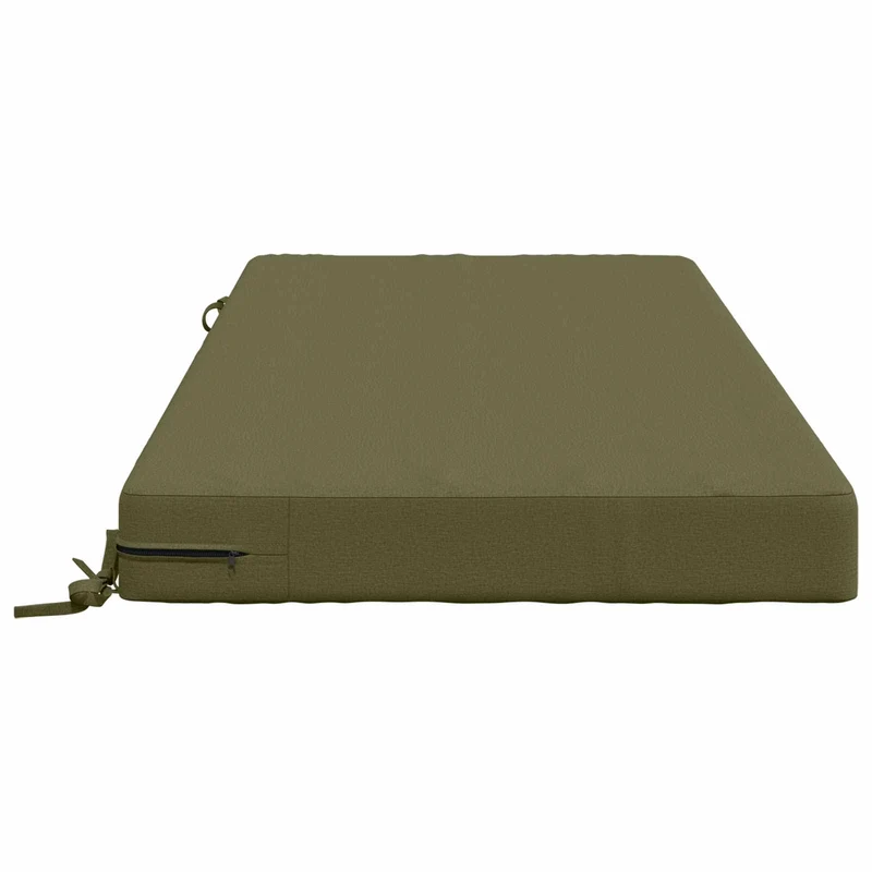 Seat Cushion SOEST 100% Polyester Olive Green 120 x 80 x 10 cm