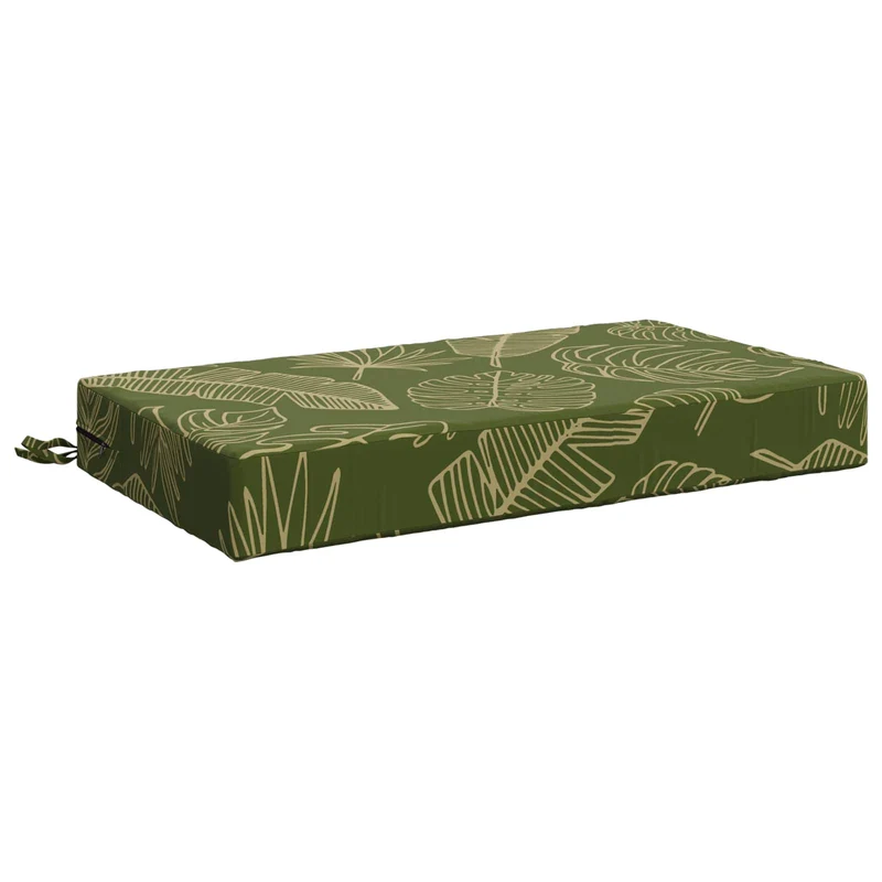 Back Cushion SOEST 100% Polyester Leaf Design 70 x 40 x 10 cm