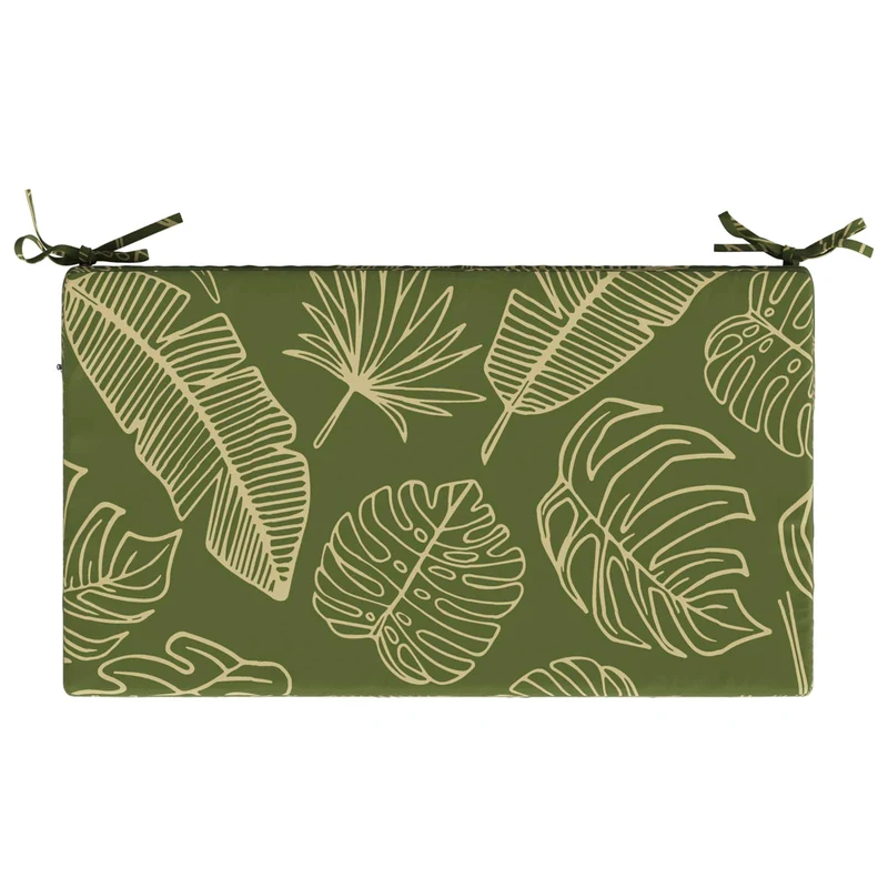 Back Cushion SOEST 100% Polyester Leaf Design 70 x 40 x 10 cm