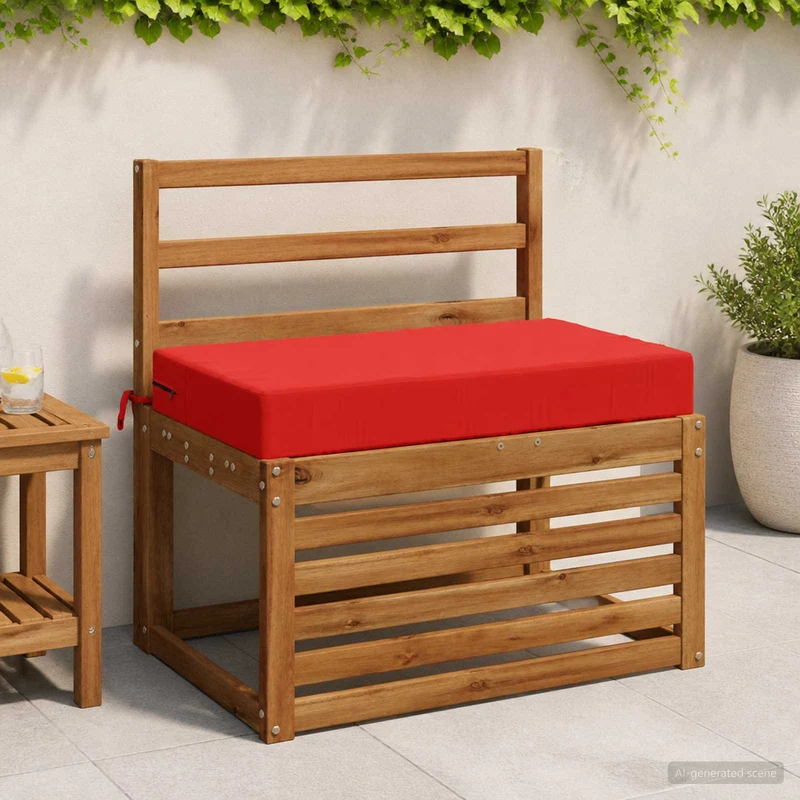 Back Cushion SOEST 100% Polyester Red 70 x 40 x 10 cm