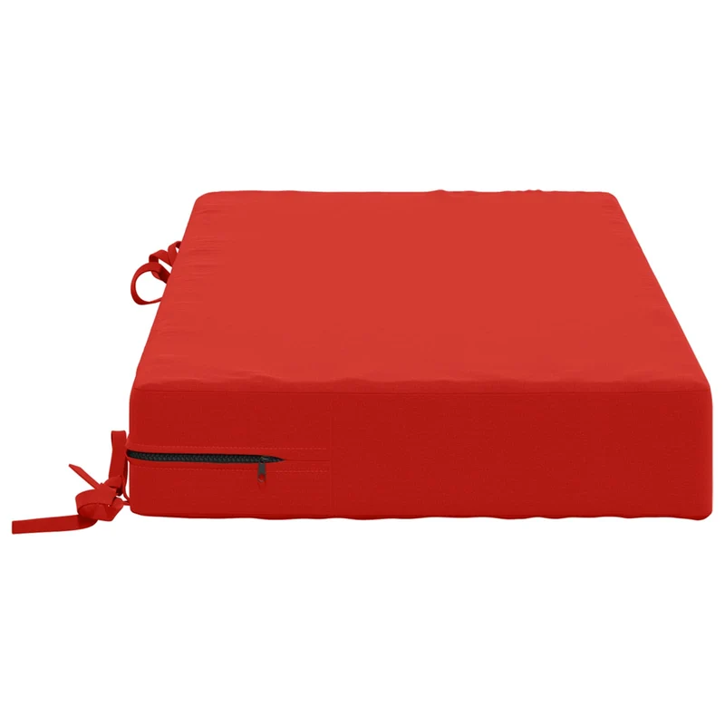 Back Cushion SOEST 100% Polyester Red 70 x 40 x 10 cm