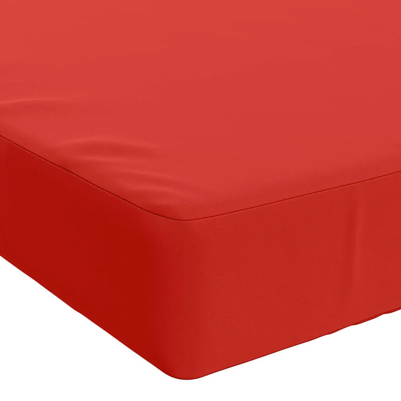 Back Cushion SOEST 100% Polyester Red 70 x 40 x 10 cm