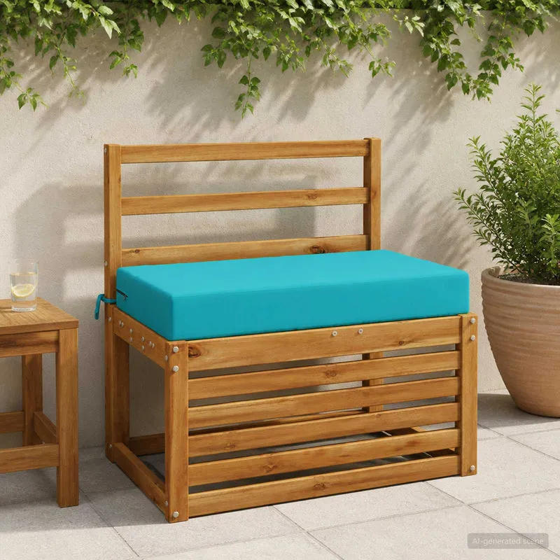 Back Cushion SOEST 100% Polyester Turquoise 70 x 40 x 10 cm