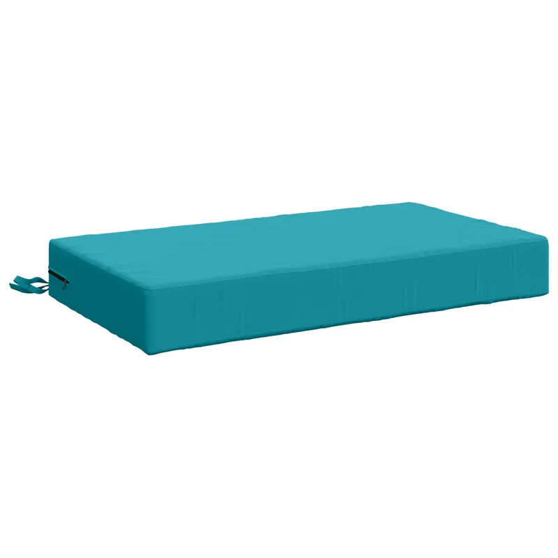 Back Cushion SOEST 100% Polyester Turquoise 70 x 40 x 10 cm