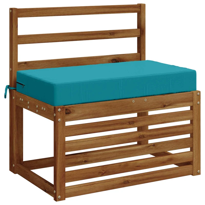 Back Cushion SOEST 100% Polyester Turquoise 70 x 40 x 10 cm