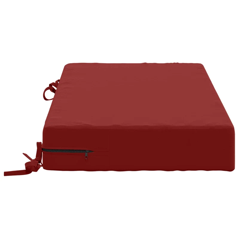 Back Cushion SOEST 100% Polyester Wine Red 70 x 40 x 10 cm