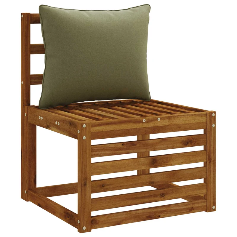 Back Cushion PUTTEN 100% Polyester Olive Green 50 x 40 x 15 cm