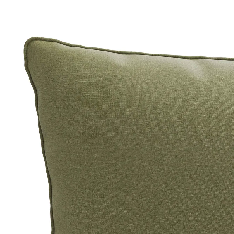 Back Cushion PUTTEN 100% Polyester Olive Green 50 x 40 x 15 cm