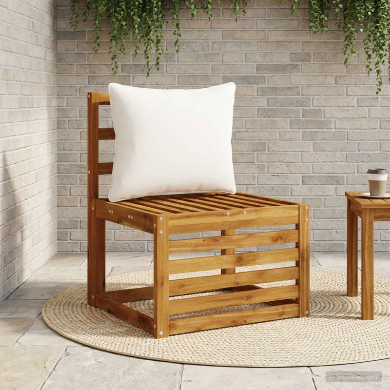 Back Cushion PUTTEN 100% Polyester White 50 x 40 x 15 cm