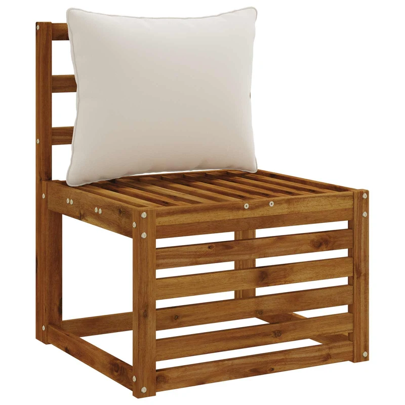 Back Cushion PUTTEN 100% Polyester White 50 x 40 x 15 cm