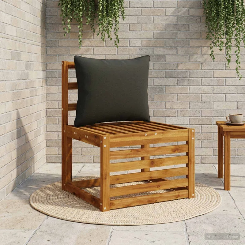 Back Cushion PUTTEN 100% Polyester Black 50 x 40 x 15 cm
