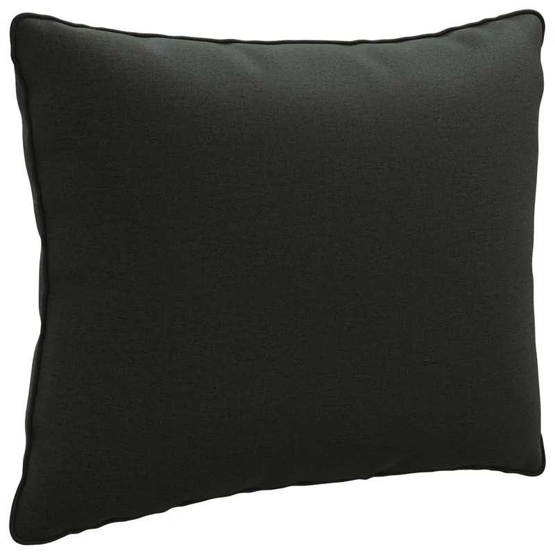 Back Cushion PUTTEN 100% Polyester Black 50 x 40 x 15 cm