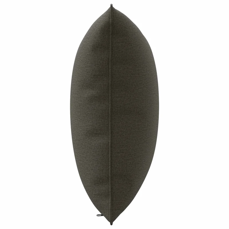 Back Cushion PUTTEN 100% Polyester Anthracite 50 x 40 x 15 cm