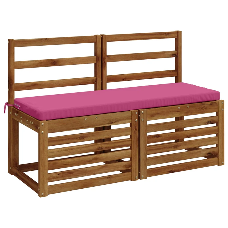Bench Cushion SOEST 100% Polyester Pink 120 x 40 x 5 cm