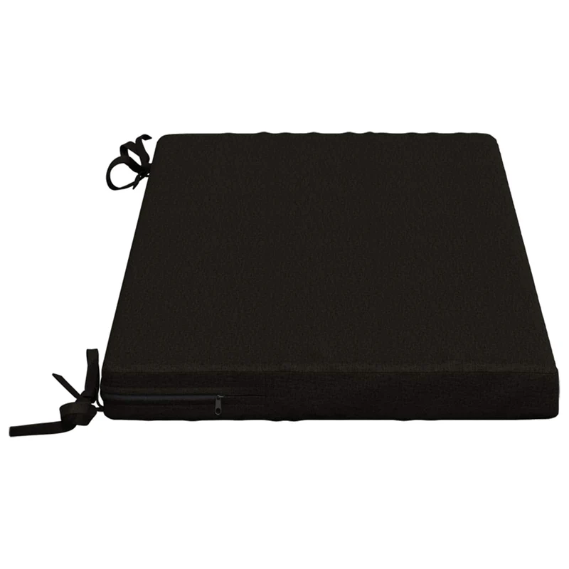Bench Cushions SOEST 2 pcs 100% Polyester Black 80 x 40 x 5 cm