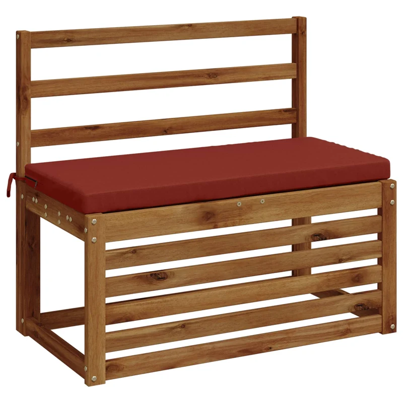Bench Cushion SOEST 100% Polyester Red 80 x 40 x 5 cm