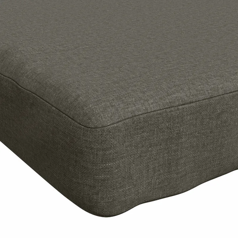Bench Cushion SOEST 100% Polyester Grey 80 x 40 x 5 cm