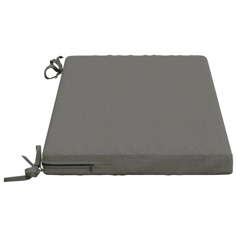 Bench Cushions SOEST 2 pcs 100% Polyester Grey 80 x 40 x 5 cm