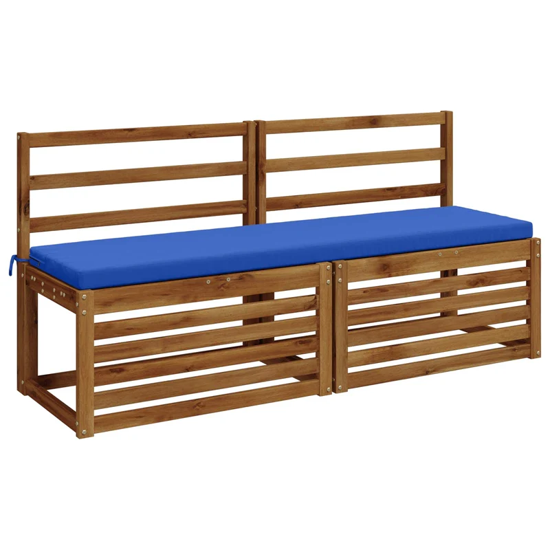 Bench Cushions SOEST 2 pcs 100% Polyester Royal Blue