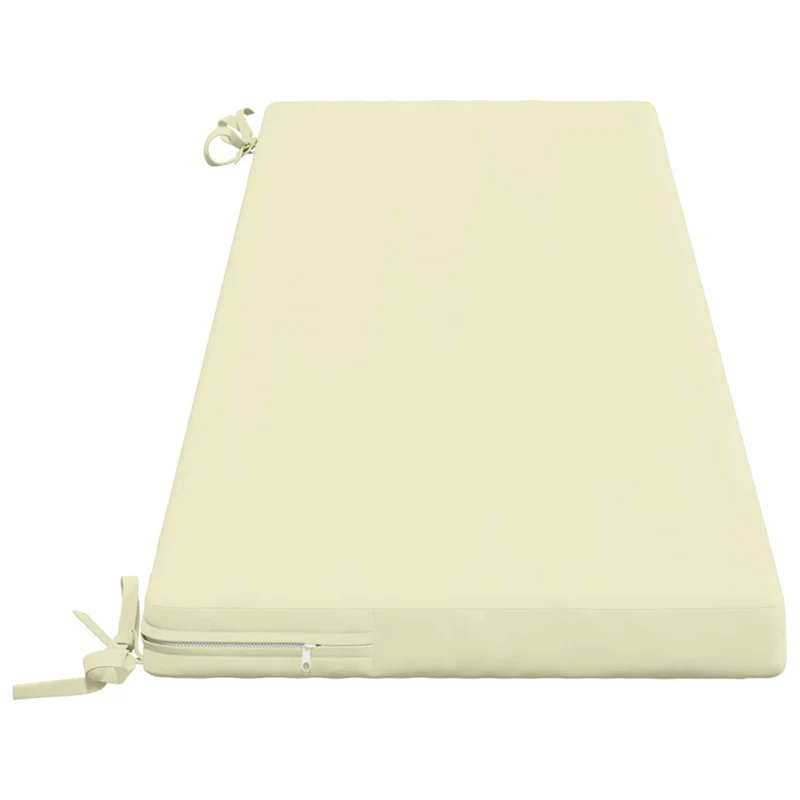 Bench Cushion SOEST 100% Polyester Cream 150 x 40 x 5 cm