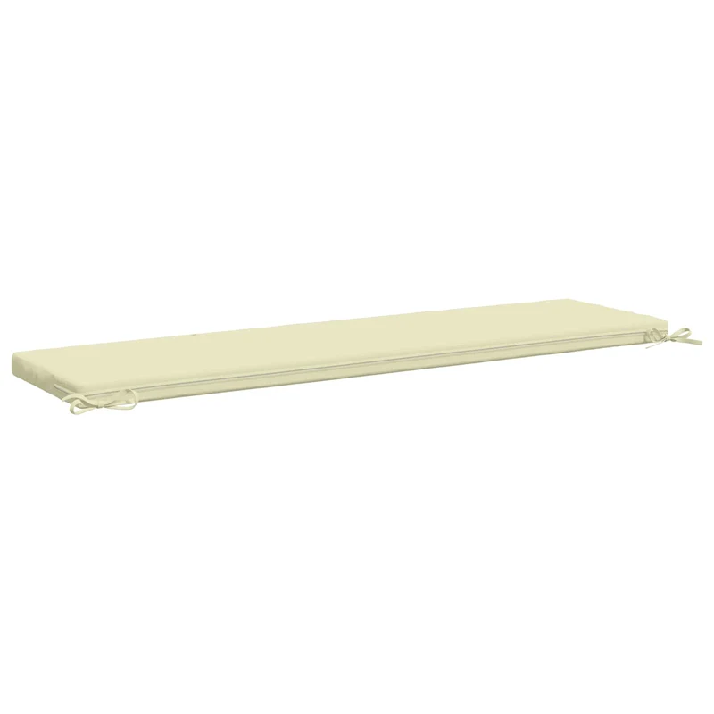 Bench Cushion SOEST 100% Polyester Cream 150 x 40 x 5 cm