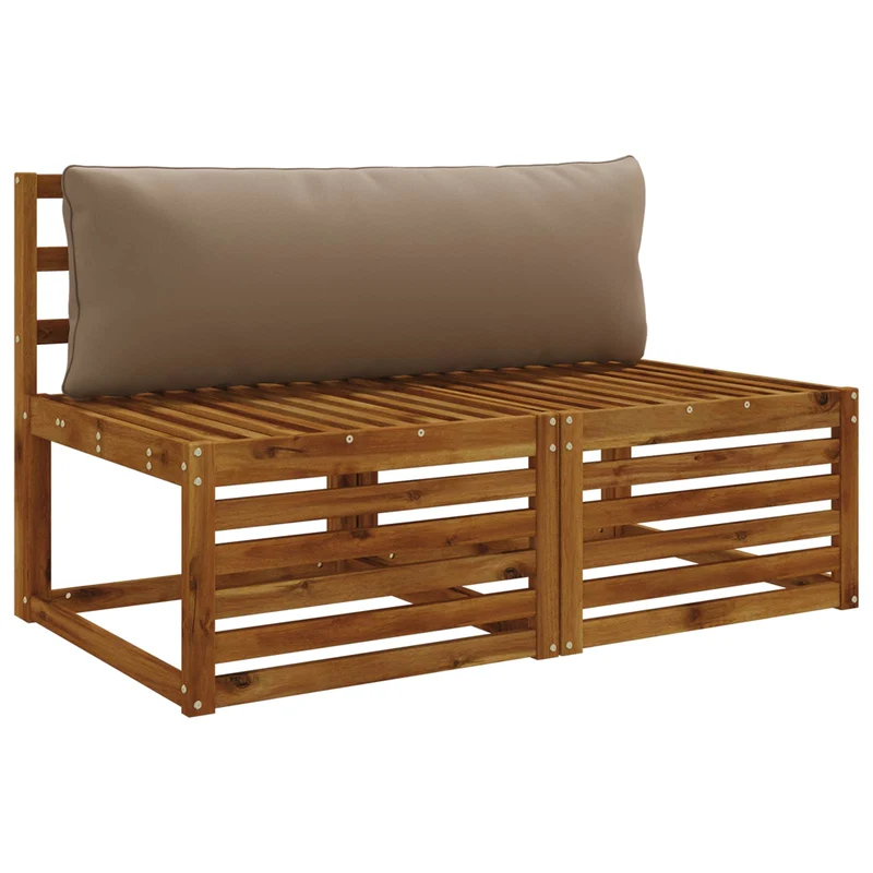 Back Cushion PUTTEN 100% Polyester Taupe 120 x 40 x 15 cm