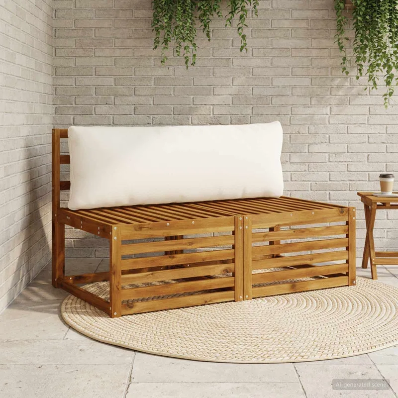 Back Cushion PUTTEN 100% Polyester White 120 x 40 x 15 cm
