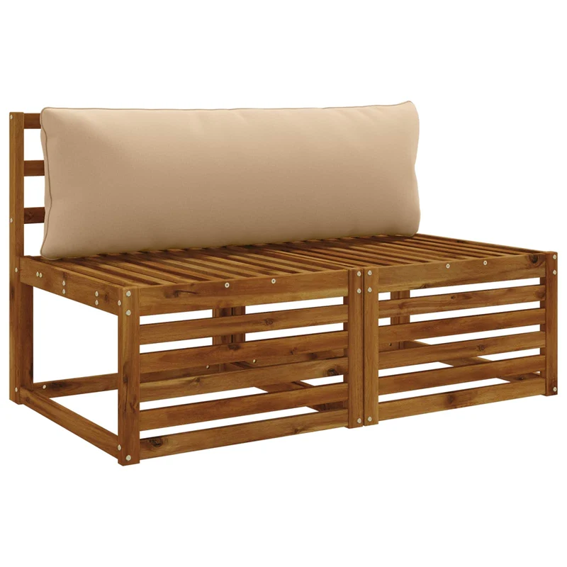Back Cushion PUTTEN 100% Polyester Sand 120 x 40 x 15 cm