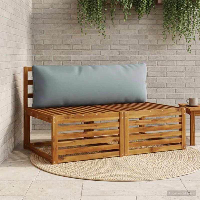 Back Cushion PUTTEN 100% Polyester Blue 120 x 40 x 15 cm