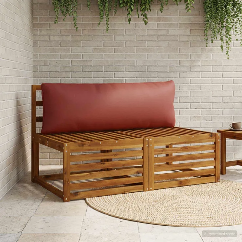 Back Cushion PUTTEN 100% Polyester Red 120 x 40 x 15 cm