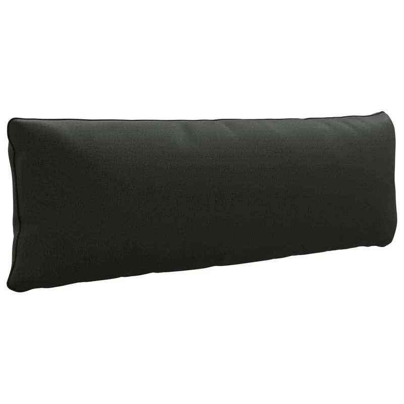 Back Cushion PUTTEN 100% Polyester Black 120 x 40 x 15 cm