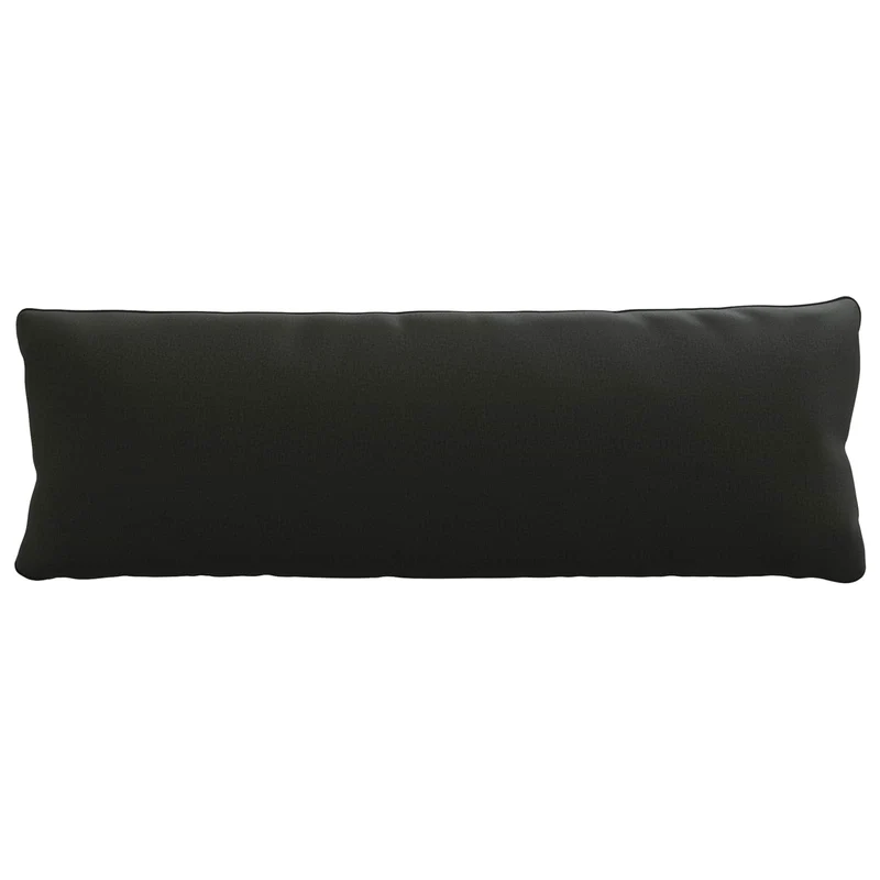 Back Cushion PUTTEN 100% Polyester Black 120 x 40 x 15 cm