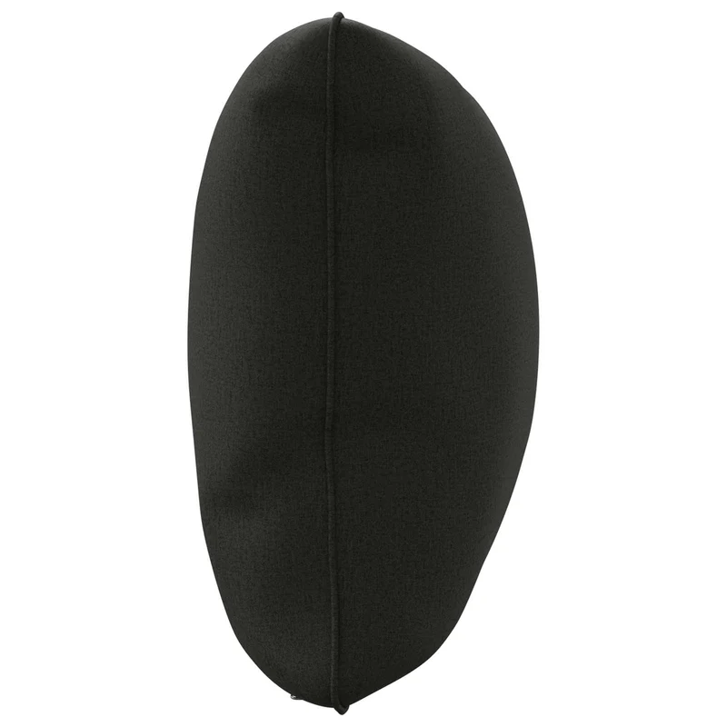 Back Cushion PUTTEN 100% Polyester Black 120 x 40 x 15 cm
