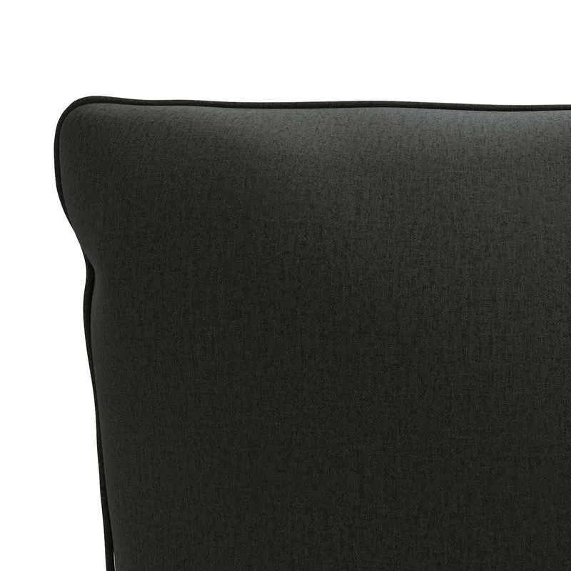 Back Cushion PUTTEN 100% Polyester Black 120 x 40 x 15 cm