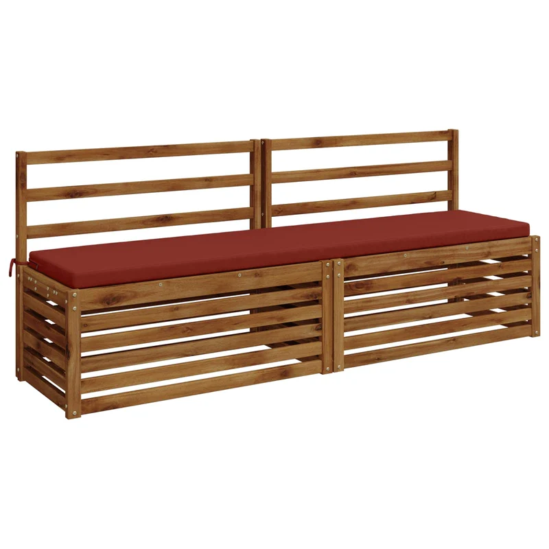 Bench Cushion SOEST 100% Polyester Red 170 x 40 x 5 cm