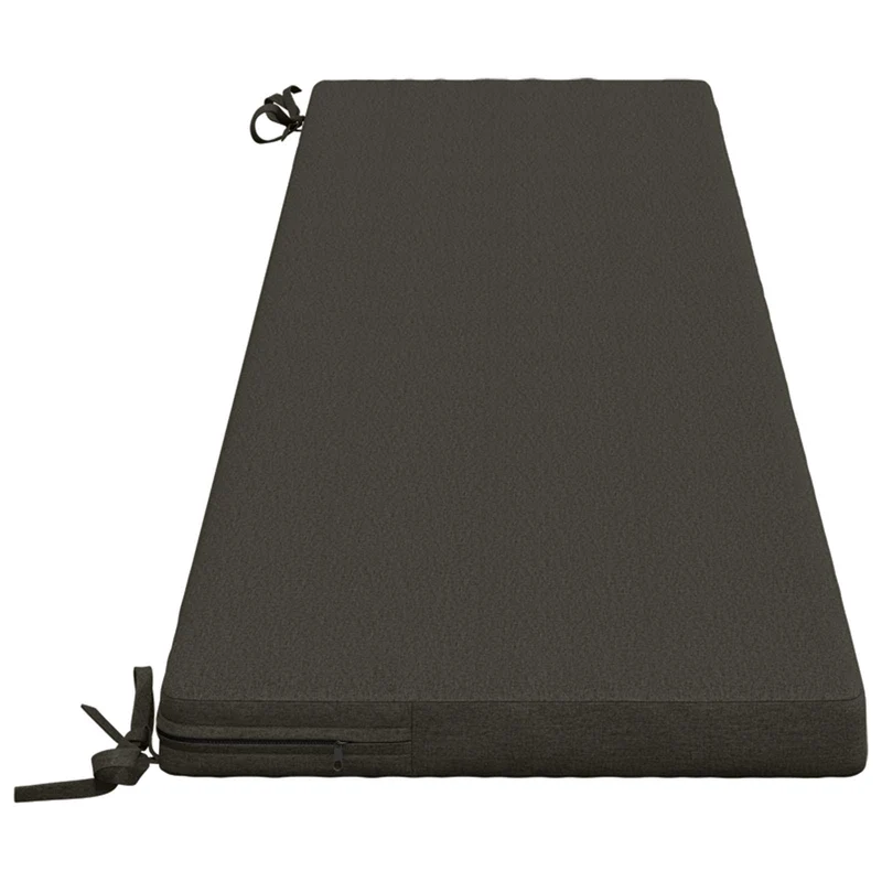 Bench Cushion SOEST 100% Polyester Anthracite 170 x 40 x 5 cm