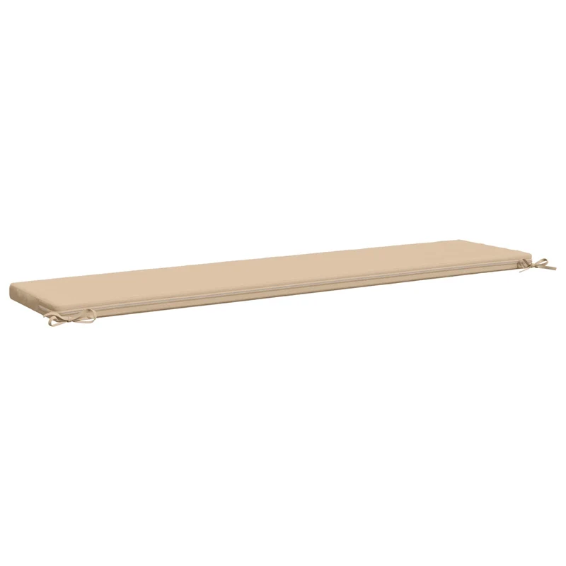Bench Cushions SOEST 2 pcs 100% Polyester Cream 170 x 40 x 5 cm