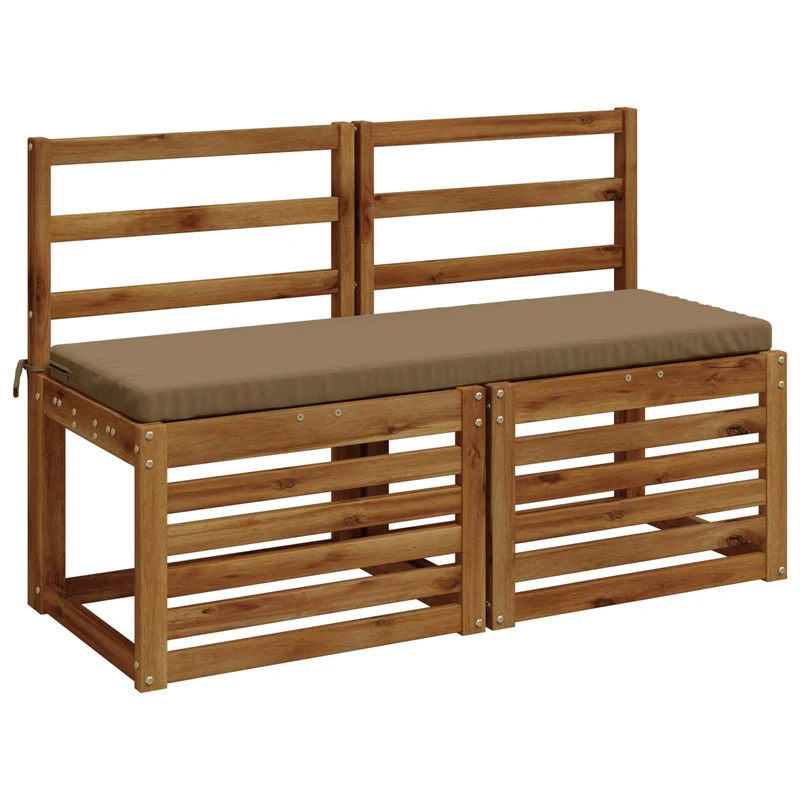 Bench Cushion SOEST 100% Polyester Taupe 120 x 40 x 5 cm