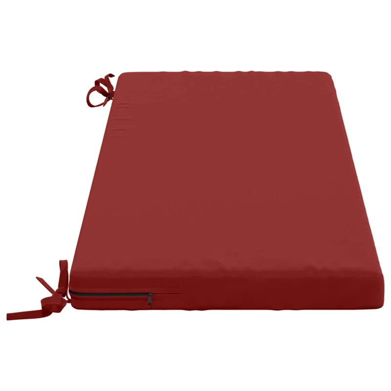 Bench Cushions SOEST 2 pcs 100% Polyester Wine Red