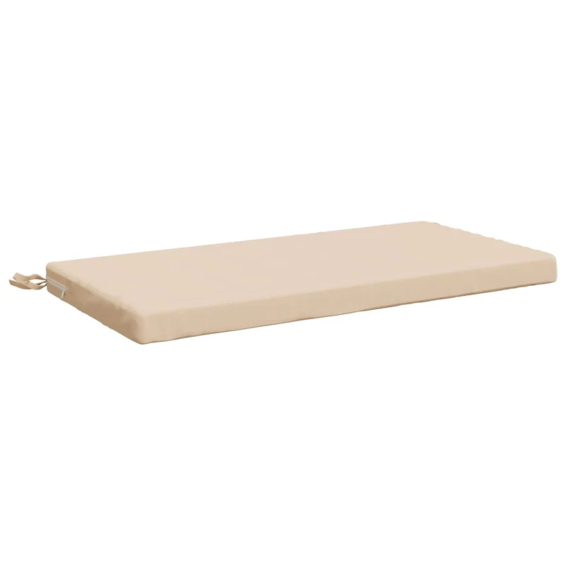 Bench Cushions SOEST 2 pcs 100% Polyester Cream 80 x 40 x 5 cm