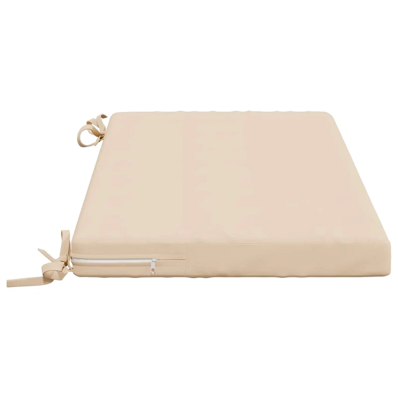 Bench Cushions SOEST 2 pcs 100% Polyester Cream 80 x 40 x 5 cm